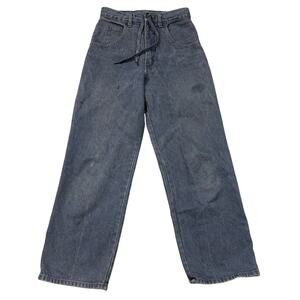 Vintage Solo Semore Baggy Tie Waist Skate Jeans 27x28 Skater Y2K